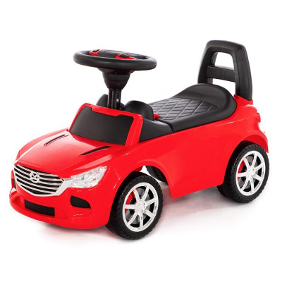 изображение Каталка автомобиль SuperCar №4 со звуковым сигналом красная 84507